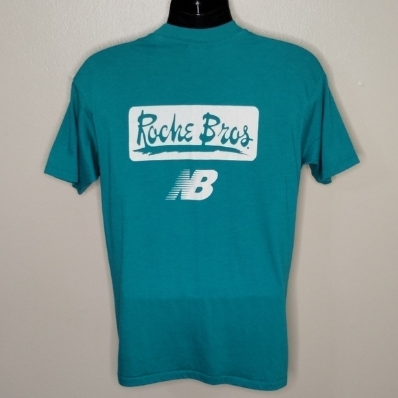 Vtg 80s Charity Race Adult Medium T-shirt Tee Single Stitch USA Teal Hanes Crew - Picture 5 of 7
